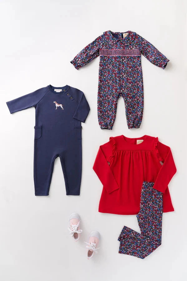 Mitzy Sue Slacks - Fairfax Farm Floral Girl Leggings Beaufort Bonnet 