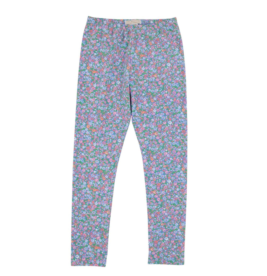 Mitzy Sue Slacks - Mountain Brook Mini Floral Girl Leggings Beaufort Bonnet 