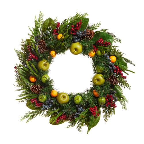 Mixed Fruit Wreath Faux Florals RAZ 