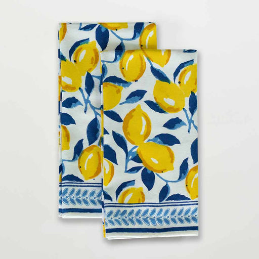 Mod Lemon Tea Towels Tea Towels Pomegranate 