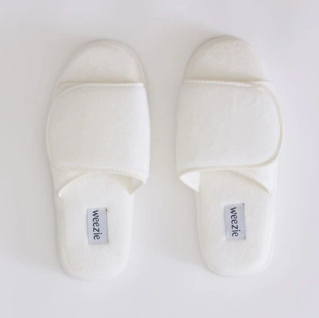 Monogrammable Slippers - White Trim Slippers Weezie 