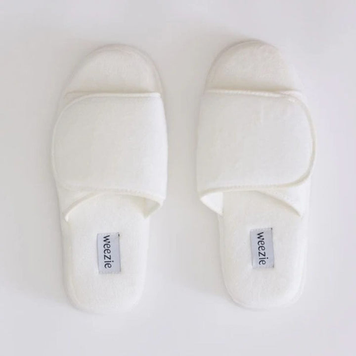 Monogrammable Slippers - White Trim Slippers Weezie 