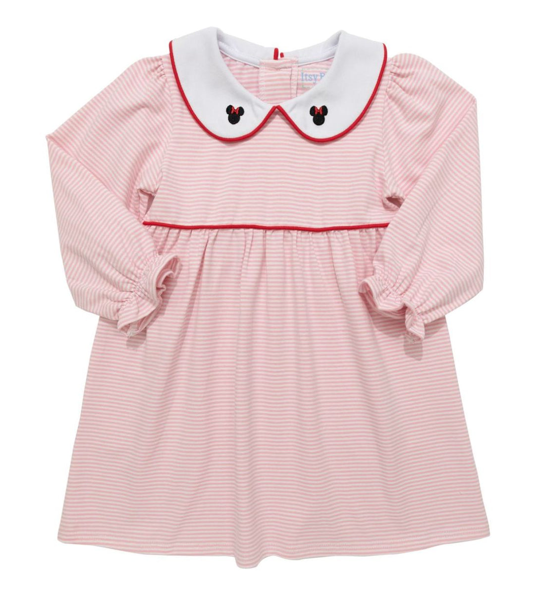 Mouse Collared Dress Girl Dress Trotter Street Kids - Itsy Bitsy 