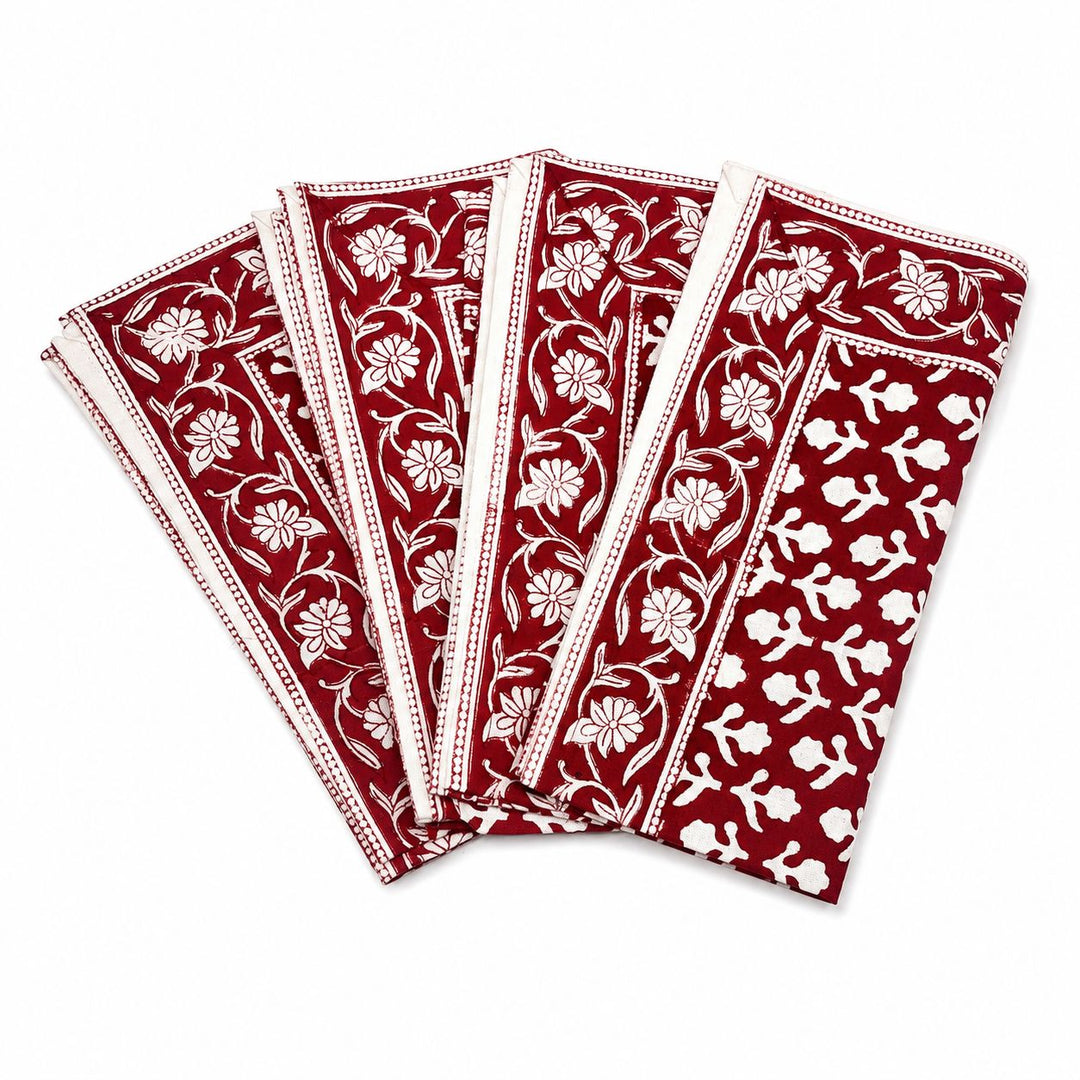 Napkins - Charlotte Berry Dinner Napkins Pacific & Rose Textles 