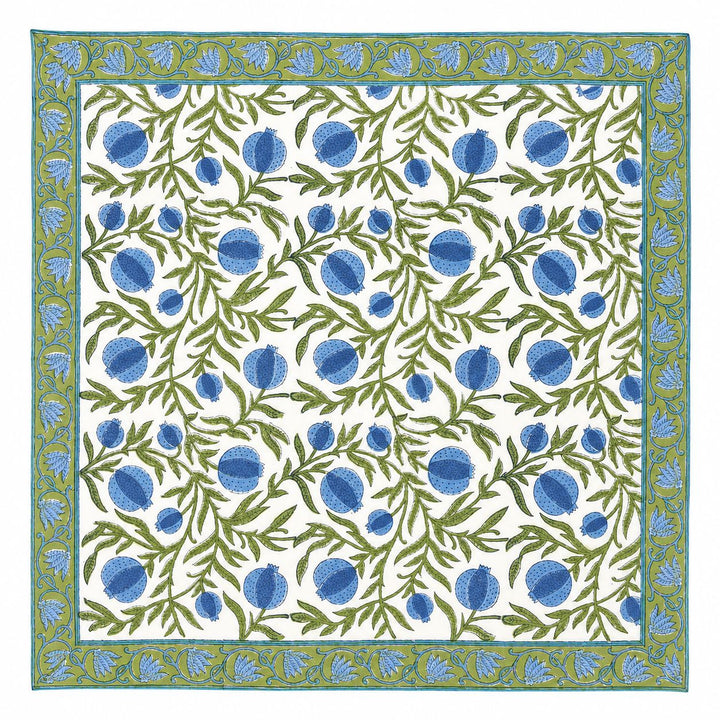 Napkins - Pomegranate Blue Dinner Napkins Pacific & Rose Textles 
