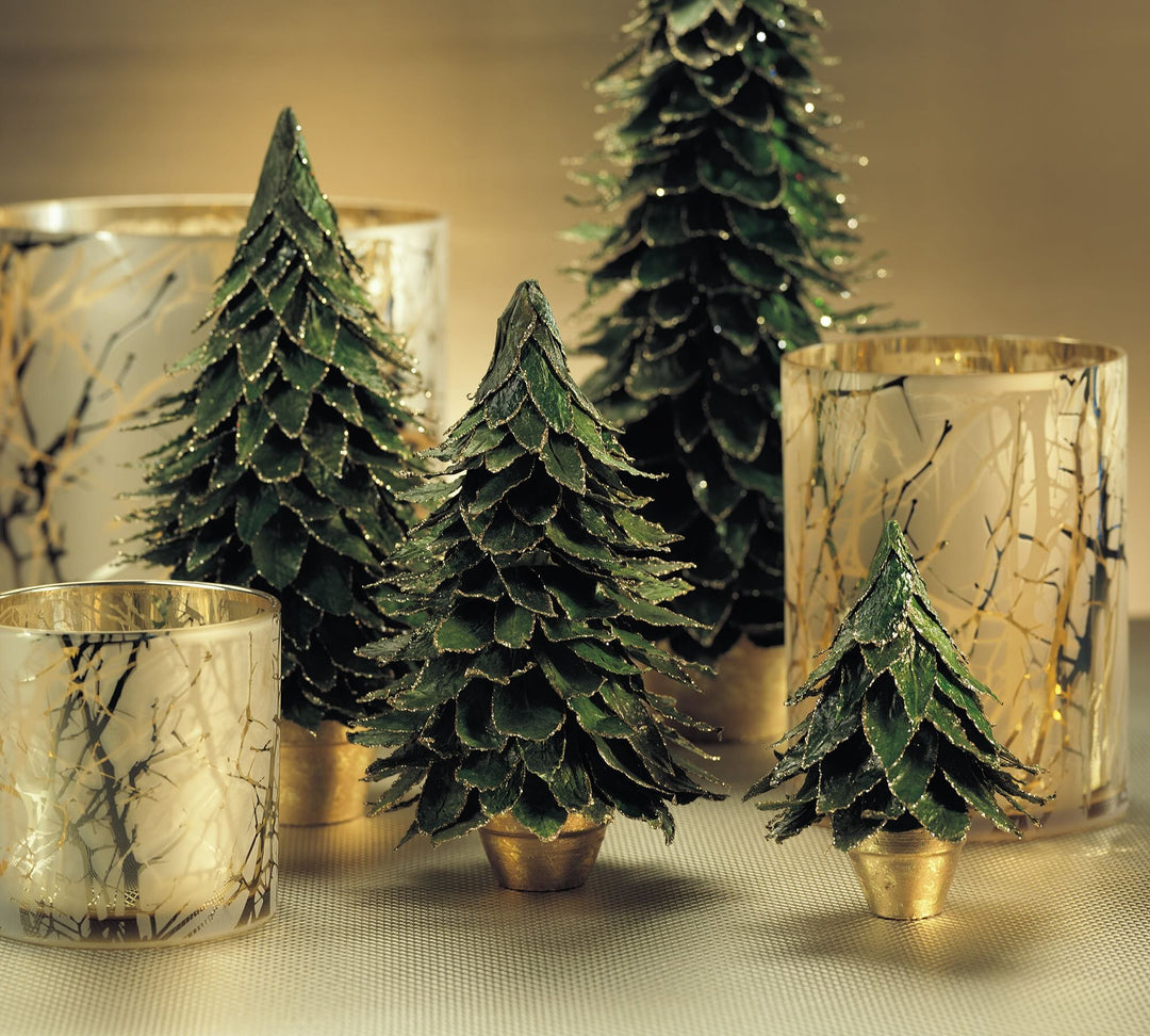 Natural Leaf Trees in Pot Home Decor Zodax 