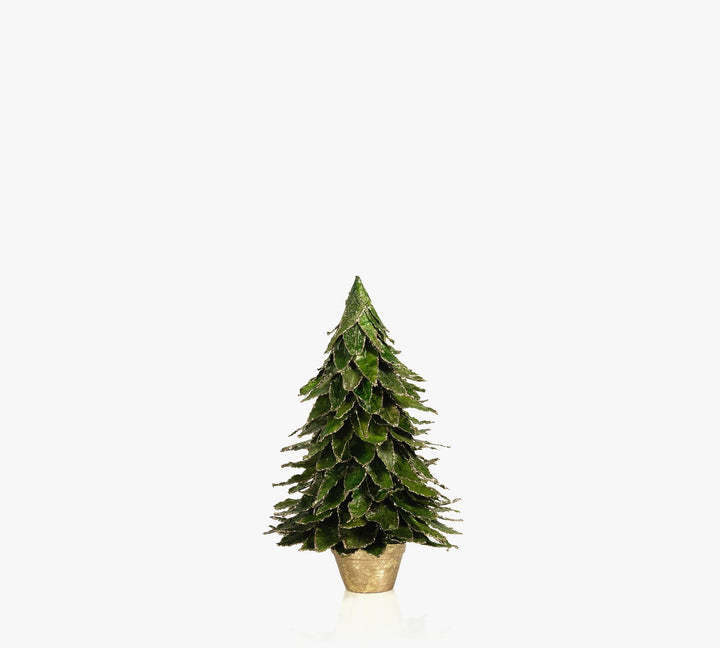 Natural Leaf Trees in Pot Home Decor Zodax Medium 