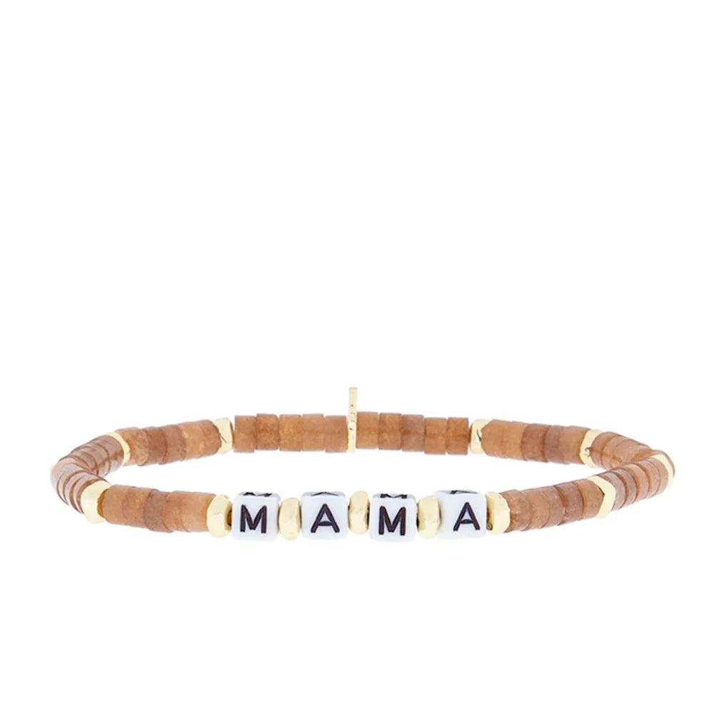 Natural Stone MAMA Bracelets Womens Bracelet Marlyn Schiff Jewelry Mocha Quartz 