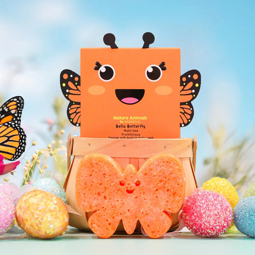 Nature Animal Bath Sponge - Bella Butterfly Bath Soap Spongelle 