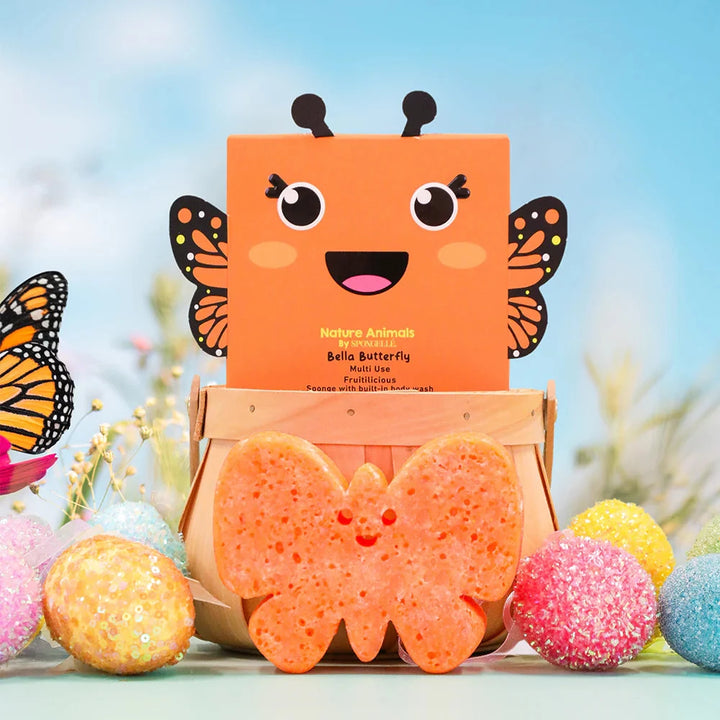 Nature Animal Bath Sponge - Bella Butterfly Bath Soap Spongelle 