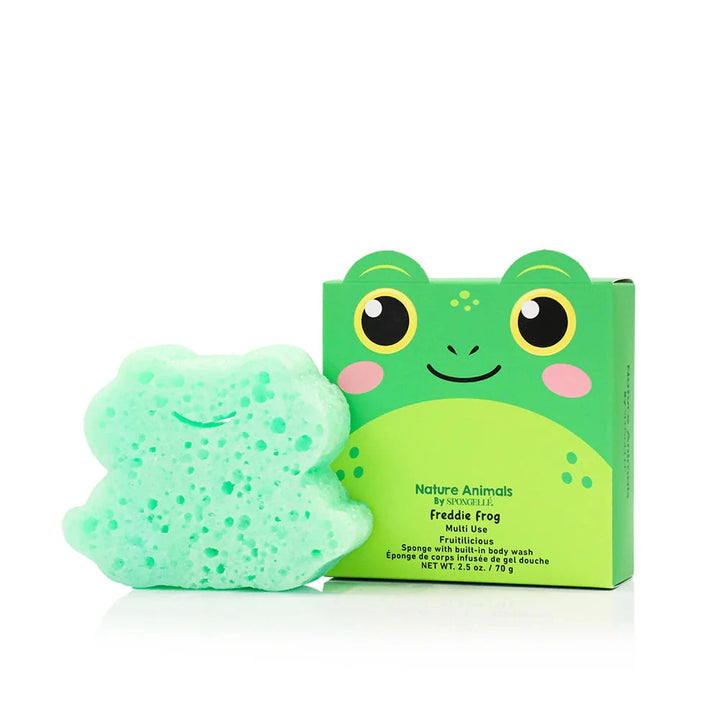 Nature Animal Bath Sponge - Freddie Frog Bath Soap Spongelle 