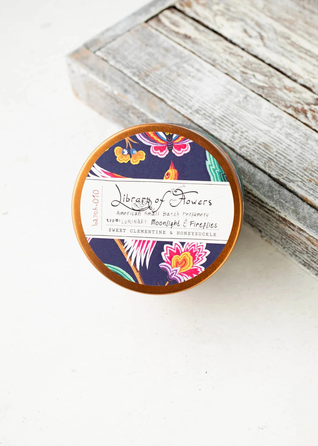 Navy Birds & Butterflies Candle Candle Lollia 