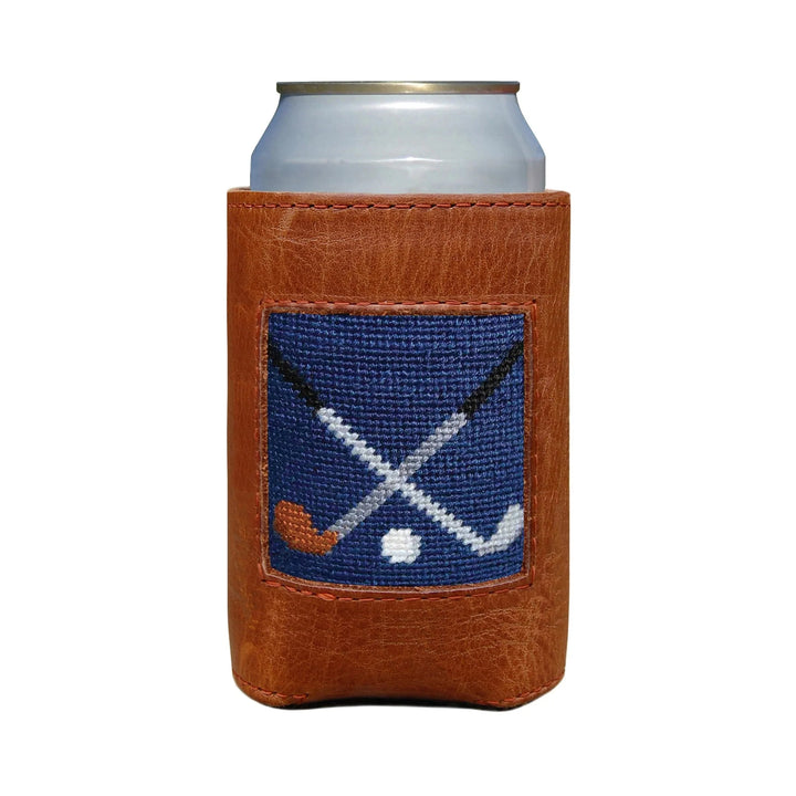 Needlepoint Can Cooler Koozie Smathers & Branson Crossed Clubs 