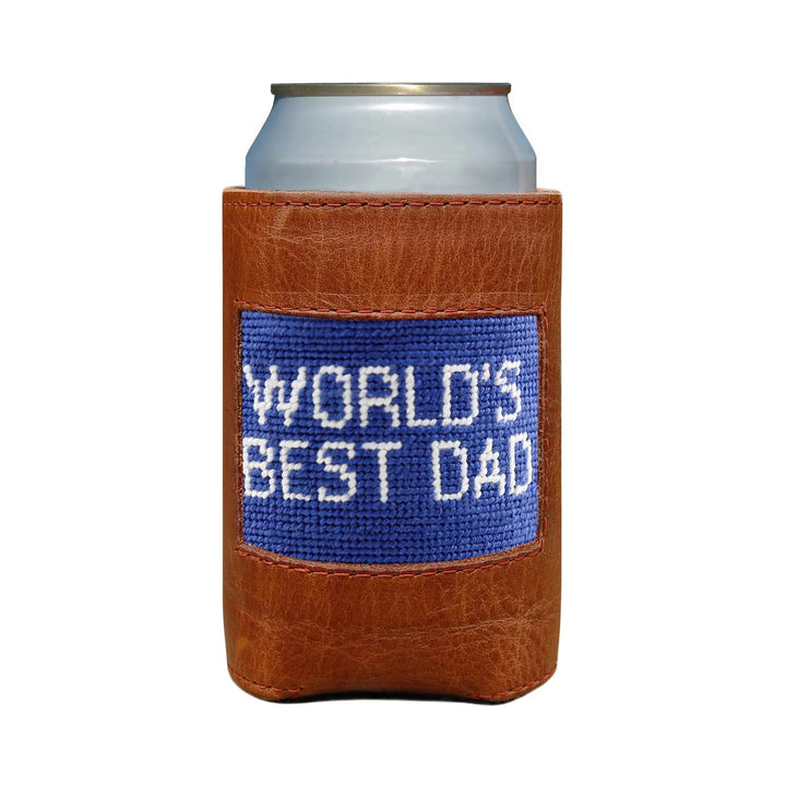 Needlepoint Can Cooler Koozie Smathers & Branson World's Best Dad 