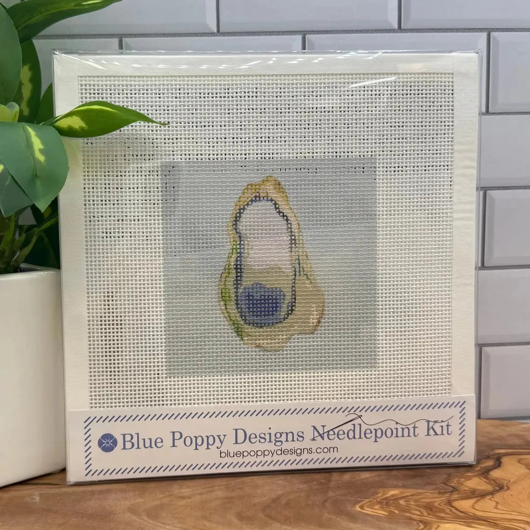 Needlepoint Kit - Oyster needlepoint kit Blue Poppy Designs 