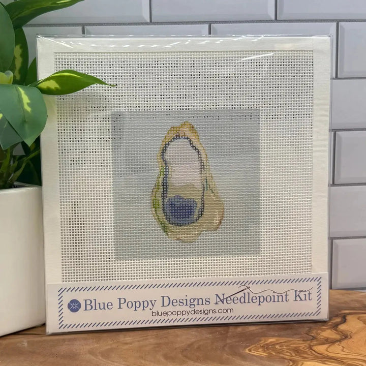 Needlepoint Kit - Oyster needlepoint kit Blue Poppy Designs 