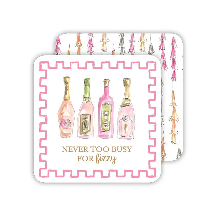 Never Too Busy for Fizzy Champagne Coasters Coasters Rosanne Beck 