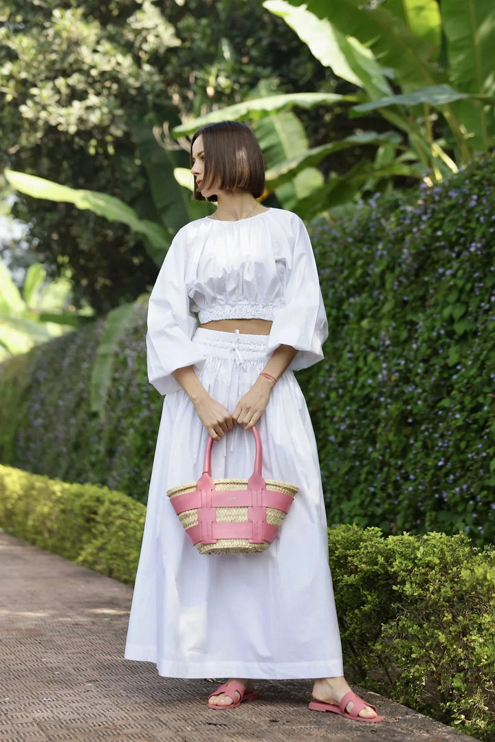 Newport Skirt - White Womens Skirts Maison Marigold 
