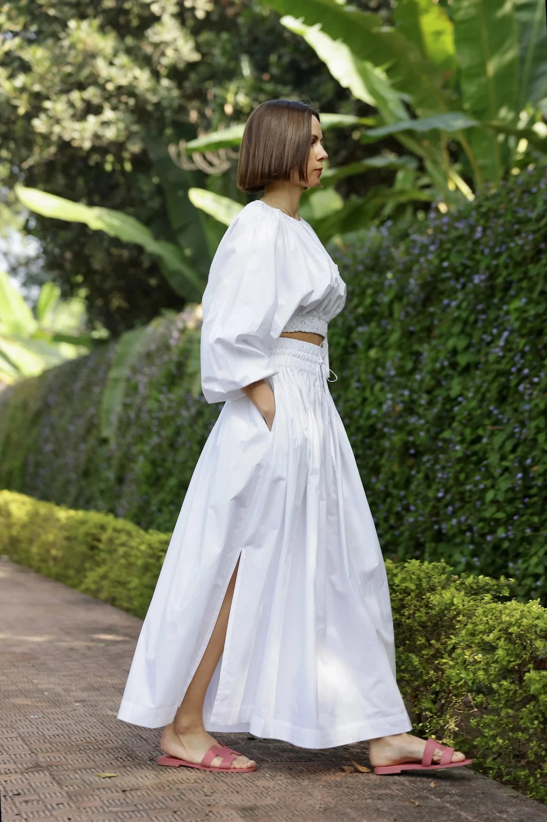 Newport Skirt - White Womens Skirts Maison Marigold 