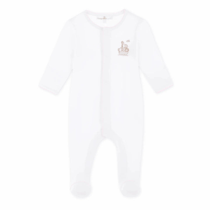 Noah's Ark Footie - Pink Girl Footie Magnolia Baby 