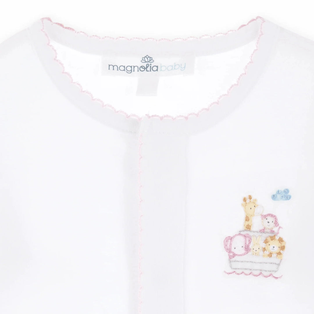 Noah's Ark Footie - Pink Girl Footie Magnolia Baby 