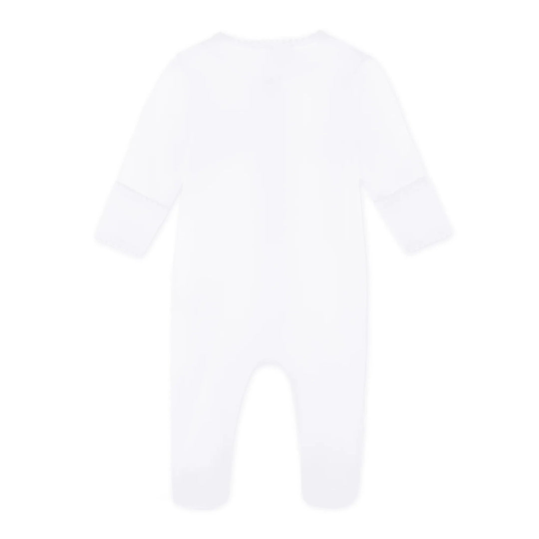 Noah's Ark Zip Footie - Light Blue Boy Footie Magnolia Baby 