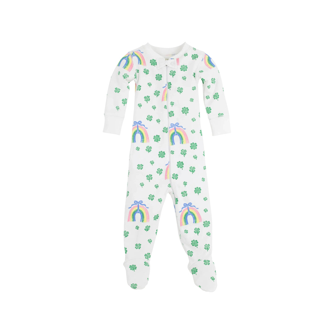 Noelle's Night Night - Crescent Clover and Rainbows Girl Pajamas Beaufort Bonnet 