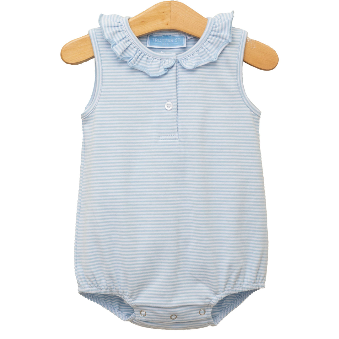 Nora Bubble - Light Blue Stripe Girl Bubble Trotter Street Kids 
