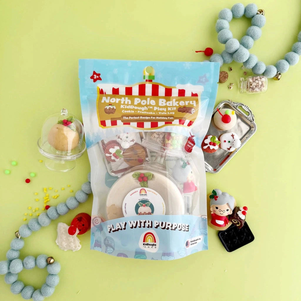 North Pole Bakery Kiddough Play Kit Toy Craft Kits Earth Grown KidDoughs 