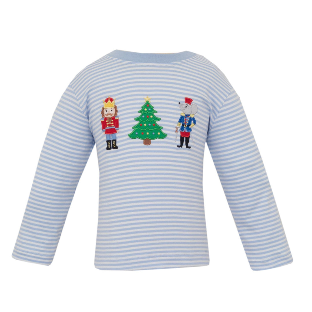Nutcracker Applique Long Sleeve T-Shirt Boy Shirt Claire and Charlie 