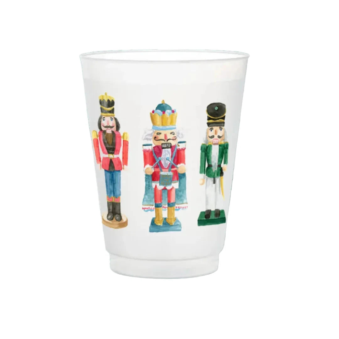Nutcracker Drummers Frosted Cup - Set of 8 Shatterproof Cups Taylor Paladino 