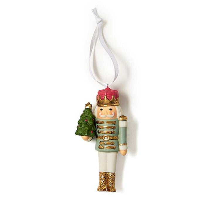 Nutcracker Ornaments with Gold Accents Ornament Two's Company Green 