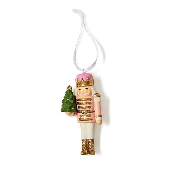 Nutcracker Ornaments with Gold Accents Ornament Two's Company Light Pink 