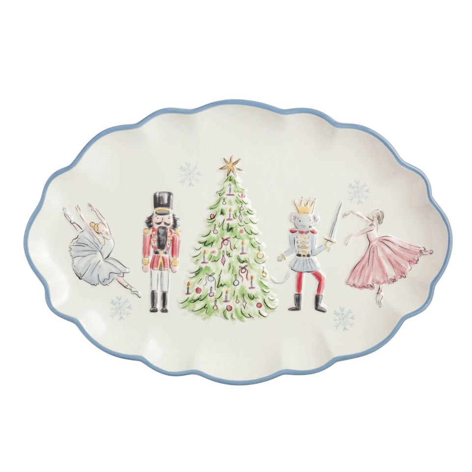 Nutcracker Platter Serving Piece MudPie 