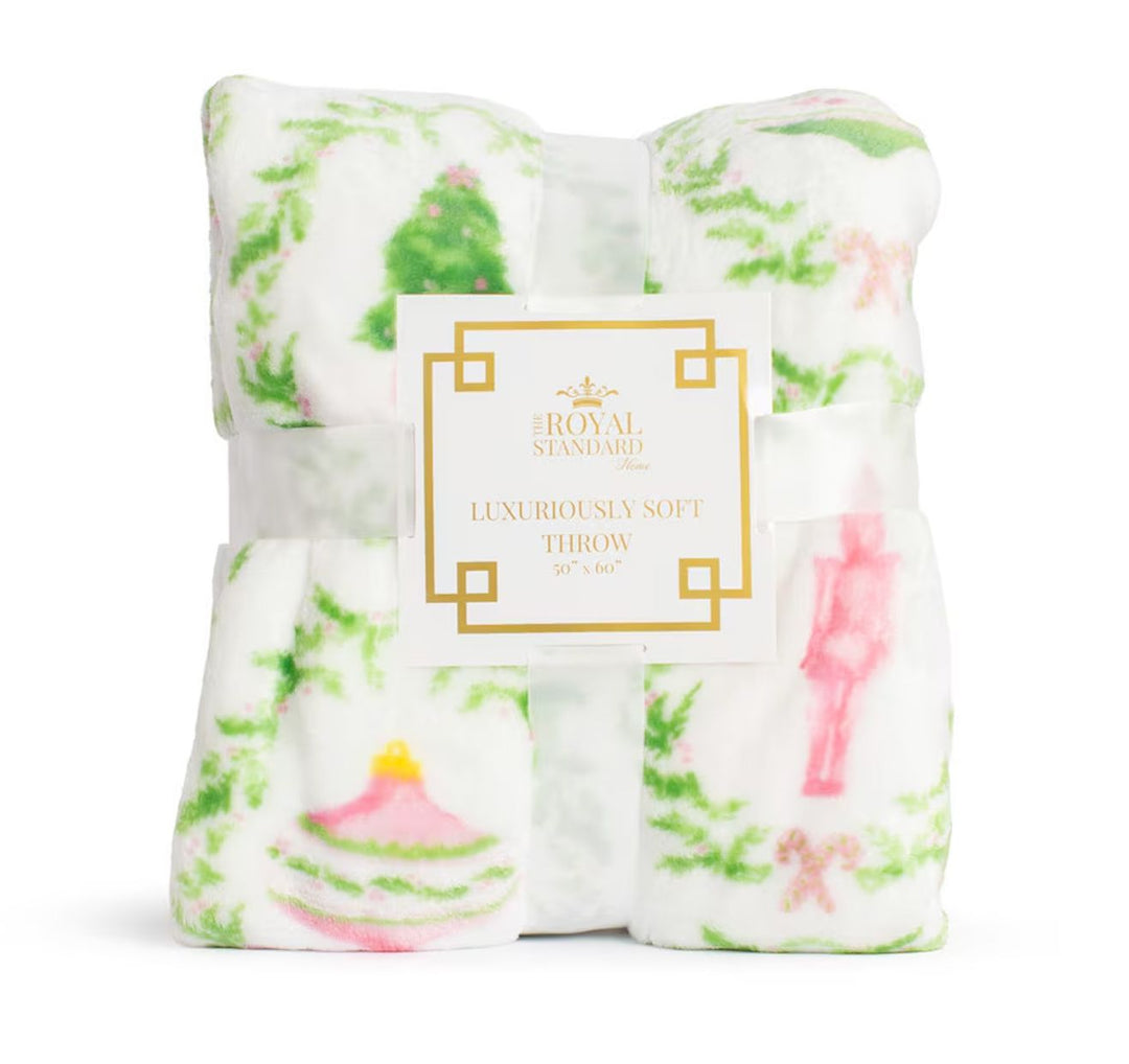 Nutcracker Trellis Throw Blanket The Royal Standard 