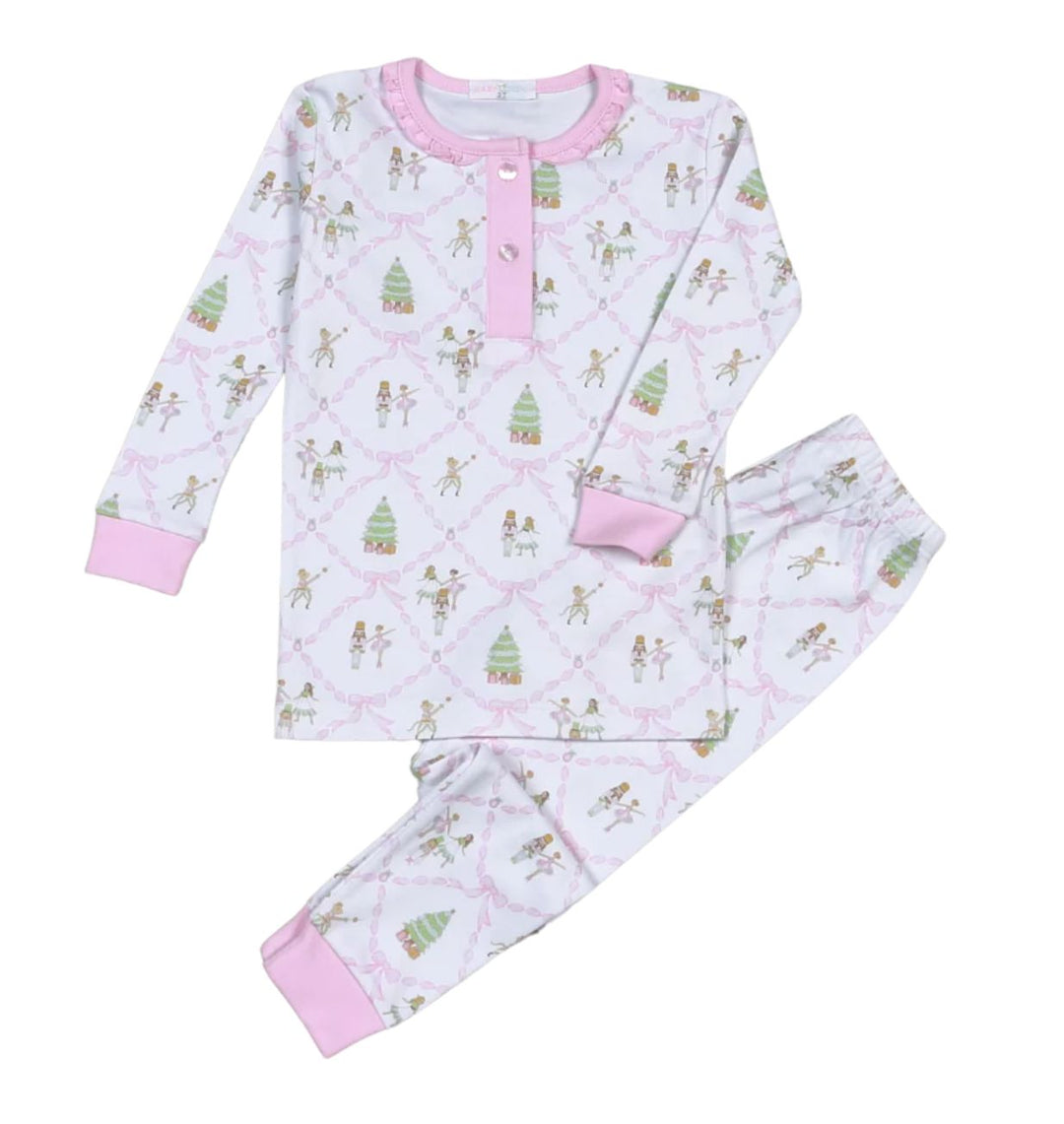 Nutcrackers Pima Two Pcs Loungewear Girl Pajamas Baby Loren 