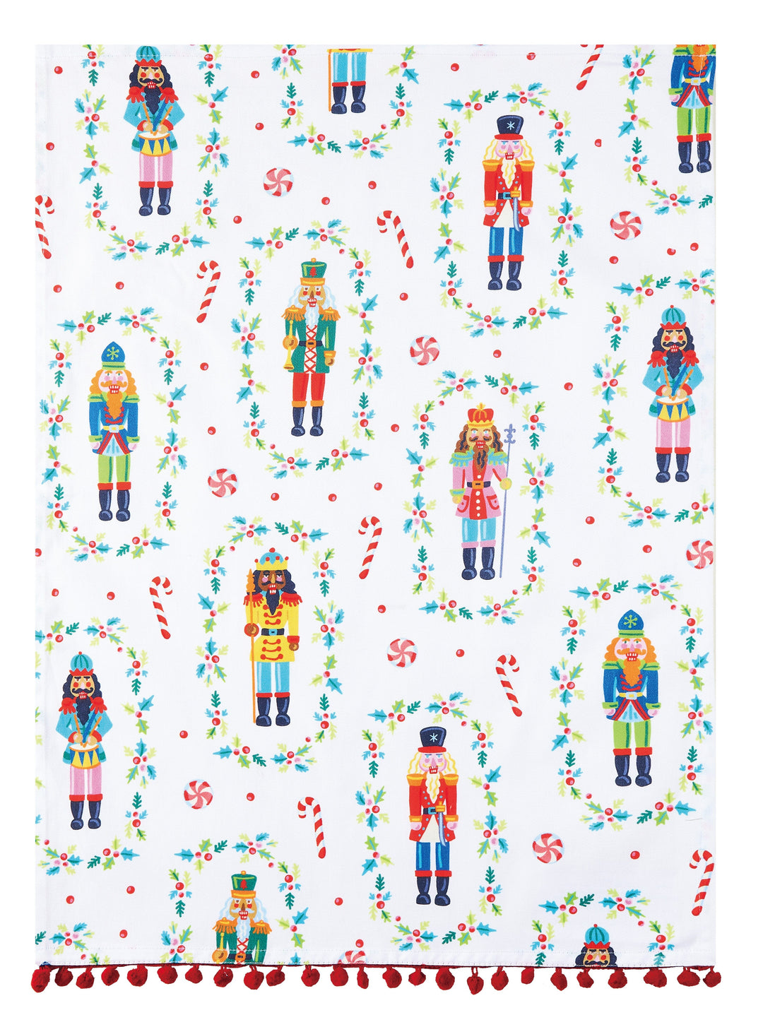 Nutcrackers with Pom Pom Kitchen Towel Kitchen Towel Peking Handicraft 