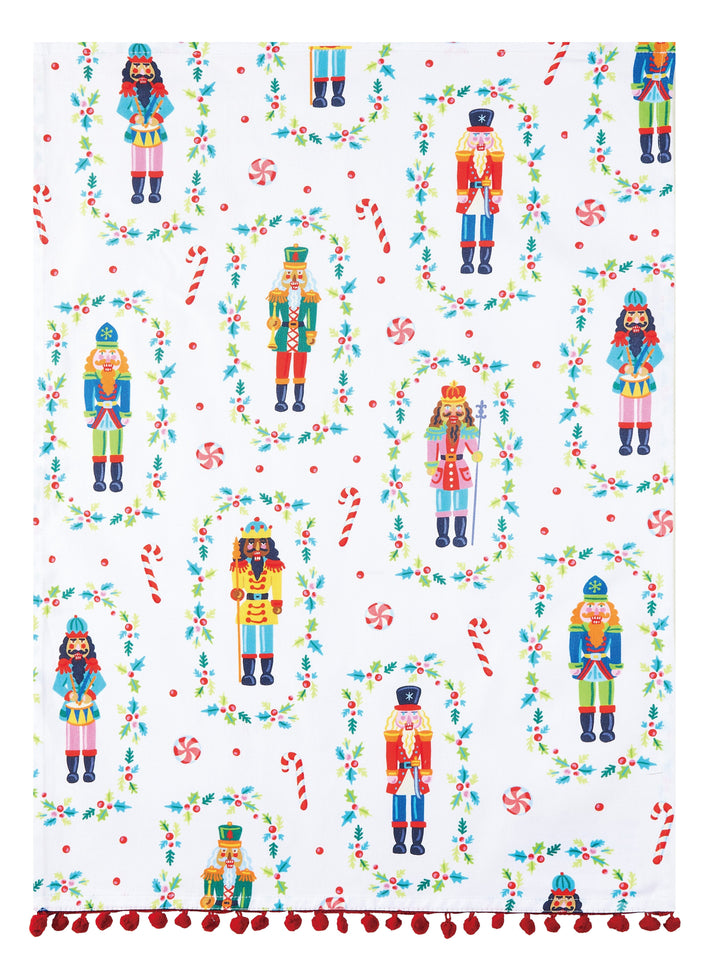 Nutcrackers with Pom Pom Kitchen Towel Kitchen Towel Peking Handicraft 