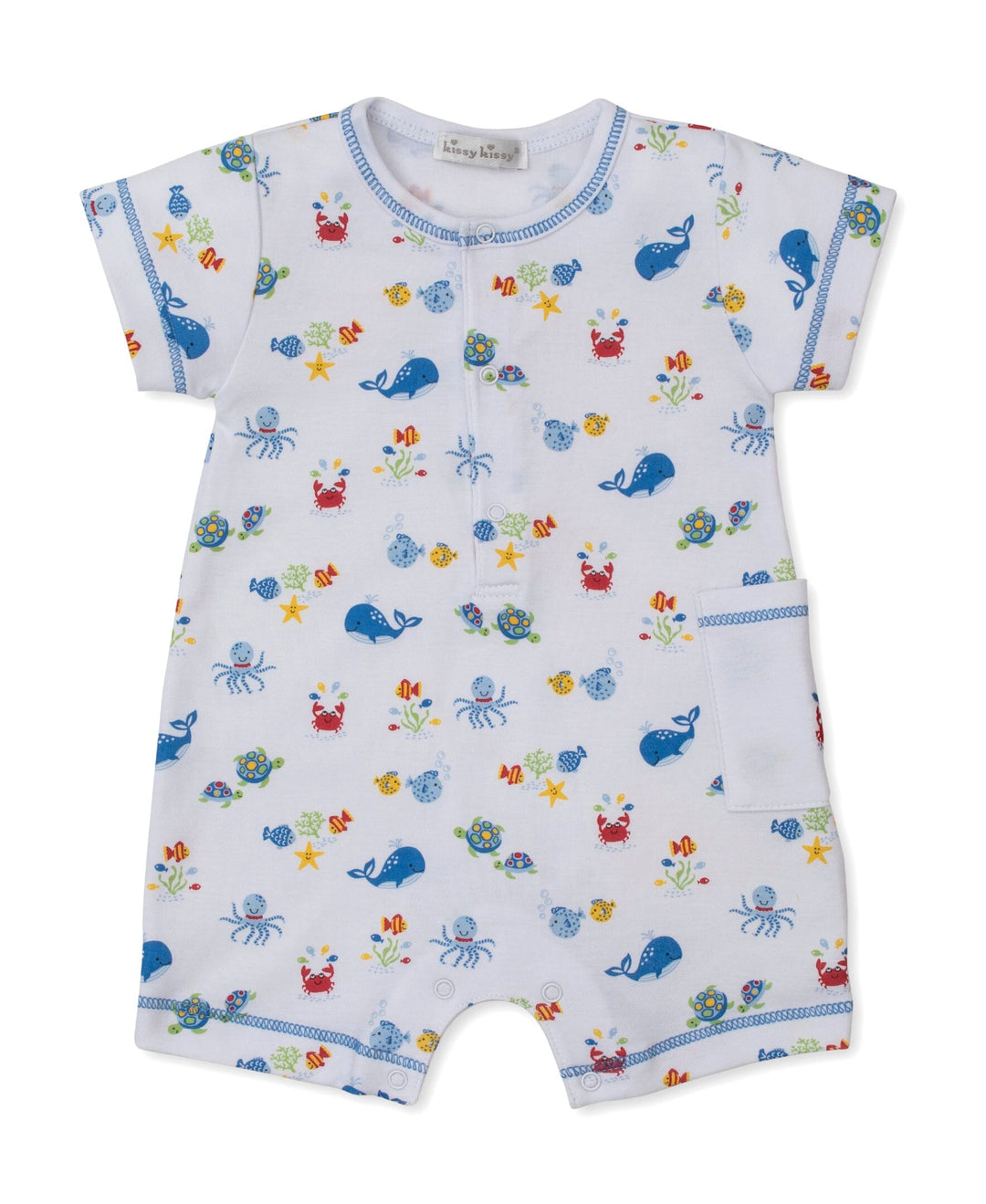 Ocean Antics Print Romper Boy Romper Kissy Kissy 