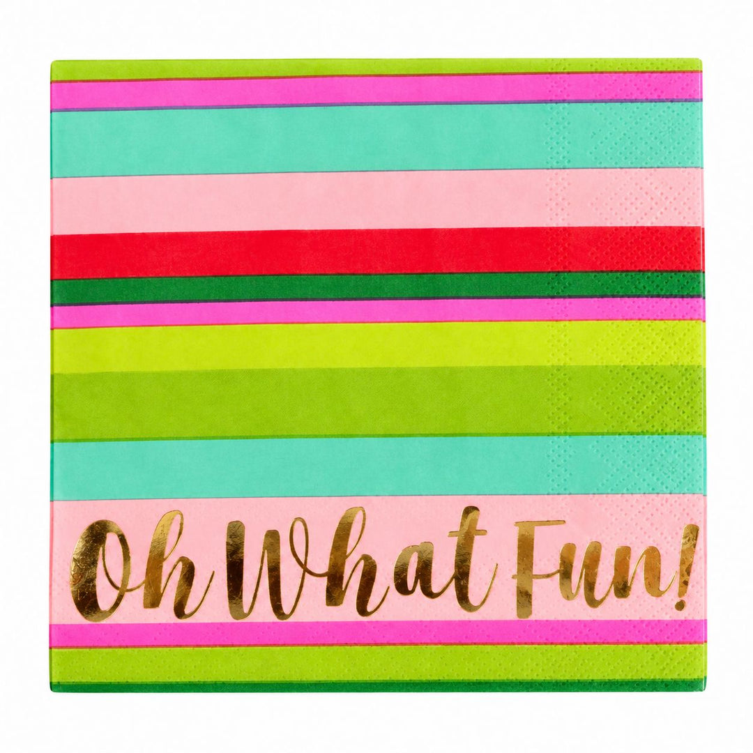 Oh What Fun Cocktail Napkins Cocktail Napkins Creative Brands - Slant 