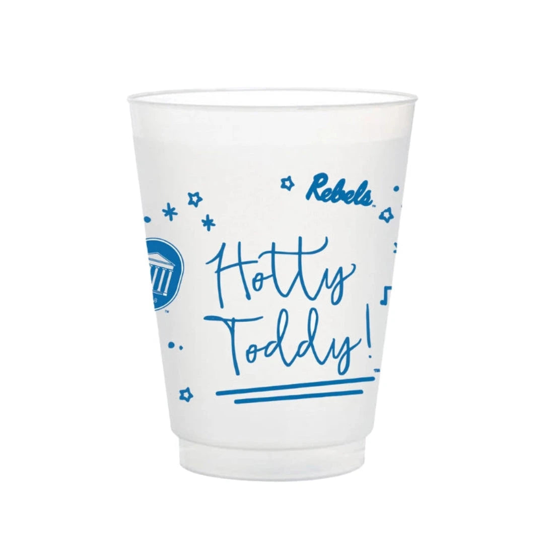 Ole Miss Frosted Flex Party Cups Shatterproof Cups Valiant Gifts Inc 