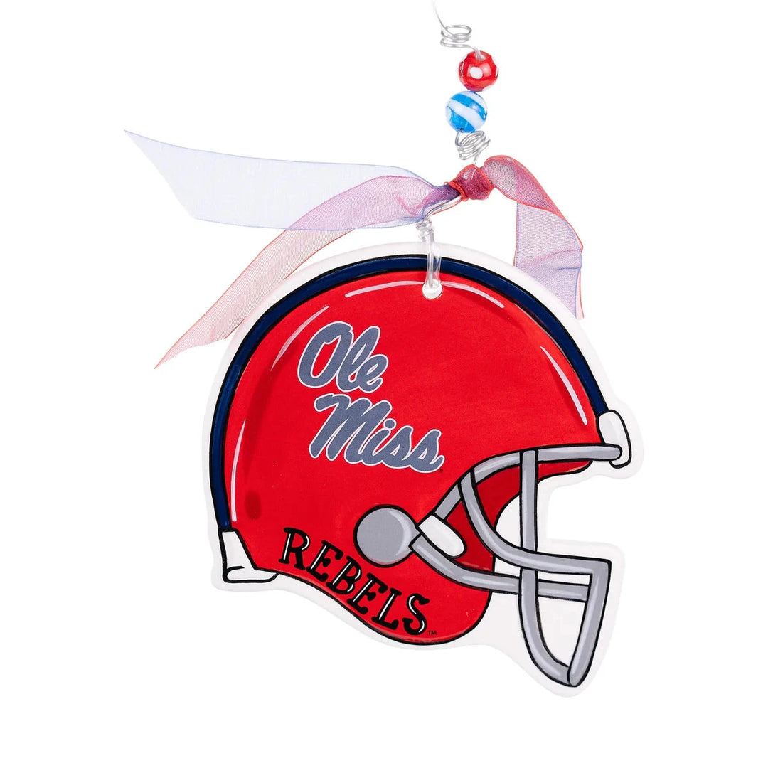 Ole Miss Helmet Flat Ornament Football Ornament Glory Haus 