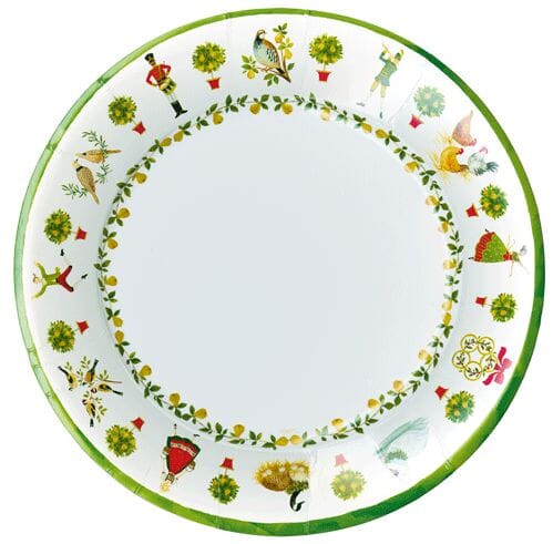 On The Twelfth Day Dinner Plates Paper Products Caspari 