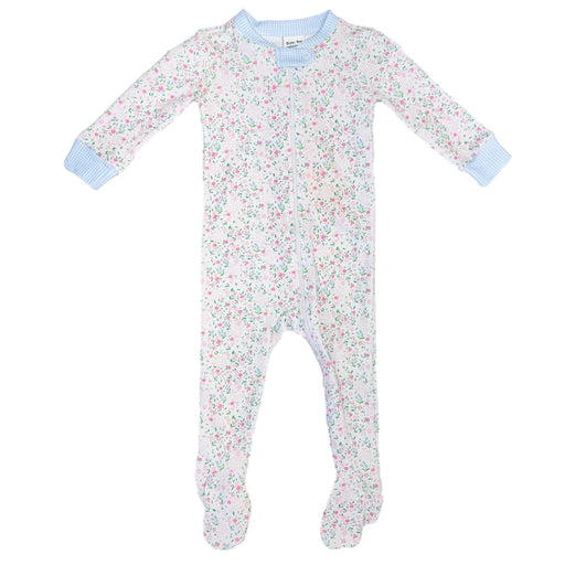 Once Upon A Time Footie - Belle Bunny Floral Girl Pajamas Lullaby Set 
