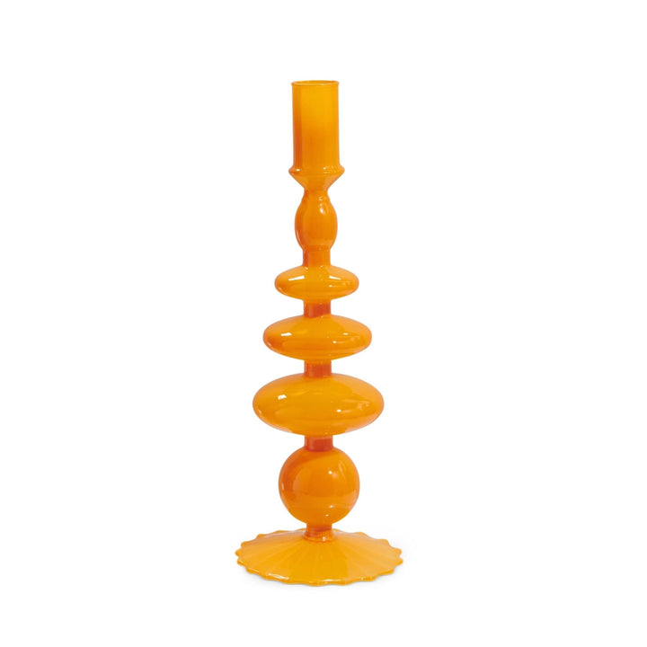 Orange Candlesticks Candle Holders RAZ Large 