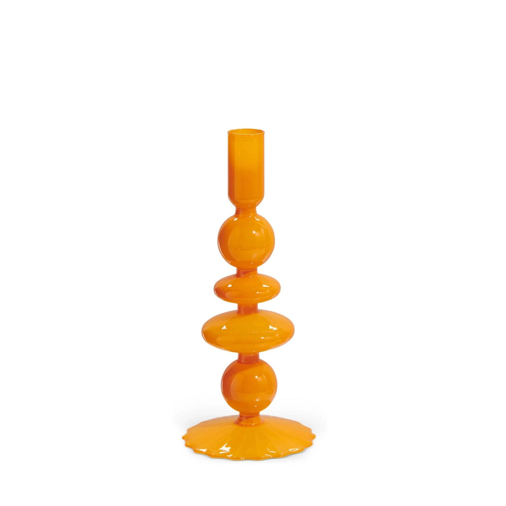Orange Candlesticks Candle Holders RAZ Small 
