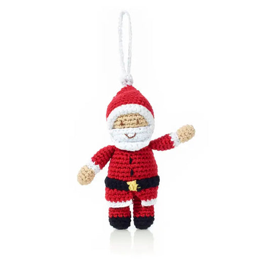 Ornament - Santa Clause Rattle Pebble 