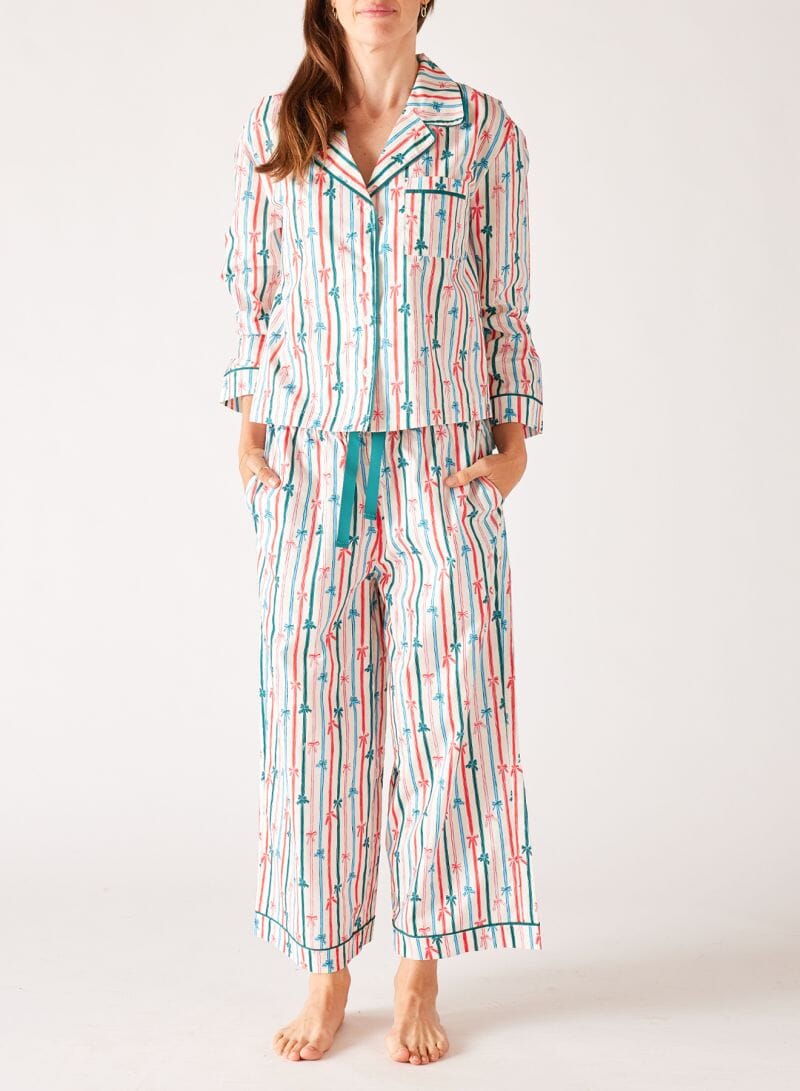 Over the Cotton Moon Pajama Set - Ribbon Candy Womens Shirt MerSea 