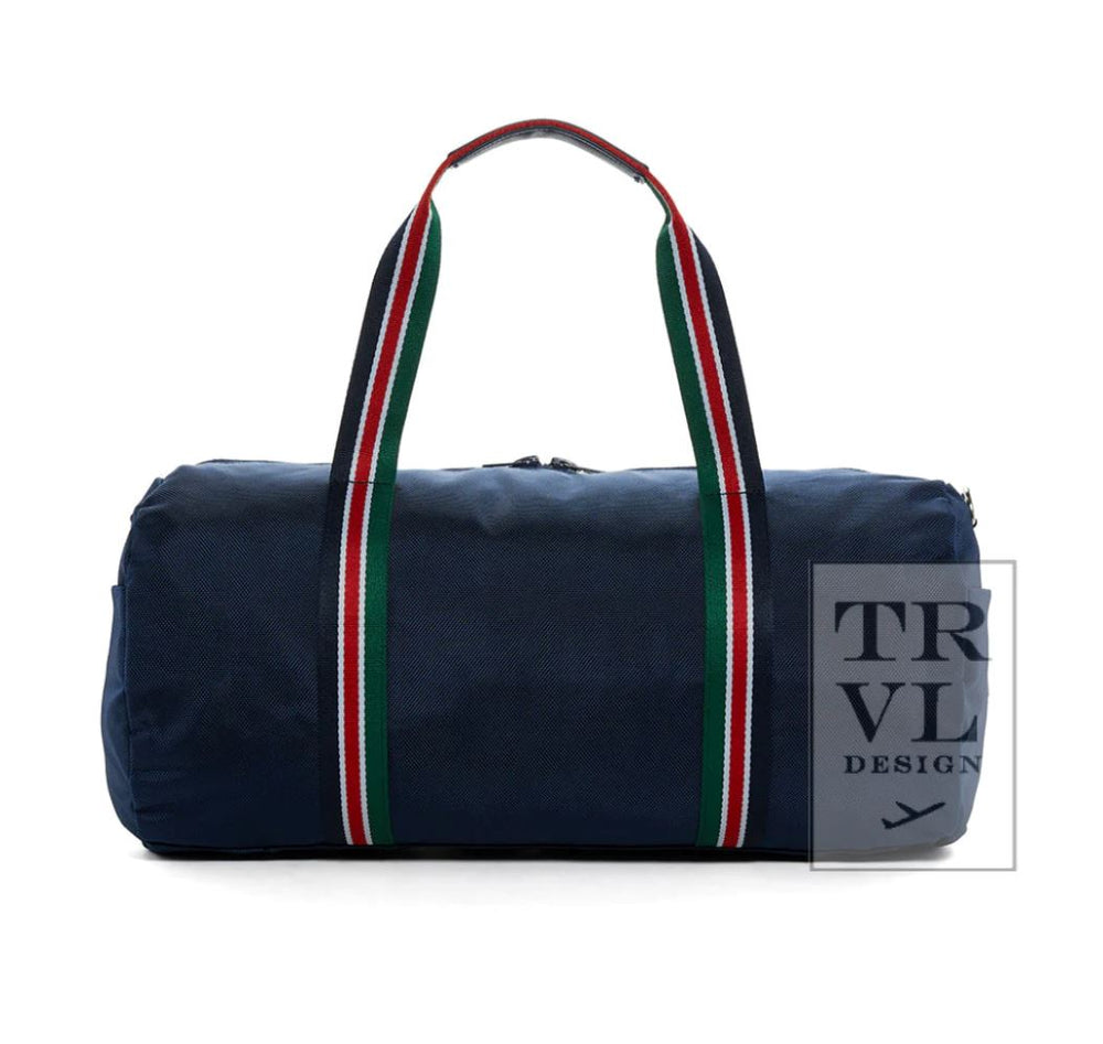 Oxford Barrel Weekender Bag Duffle Bag TRVL Design Navy 