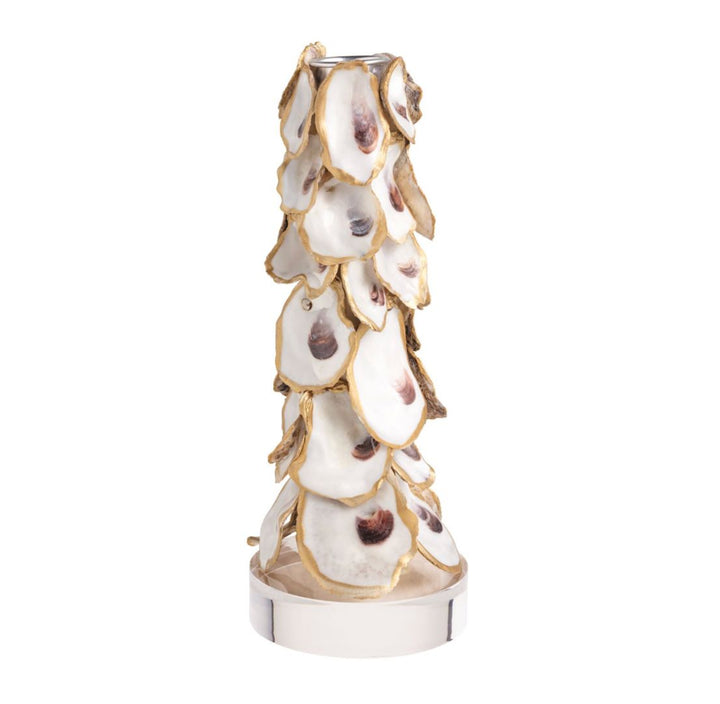 Oyster Taper Candle Holder Candle MudPie Large 